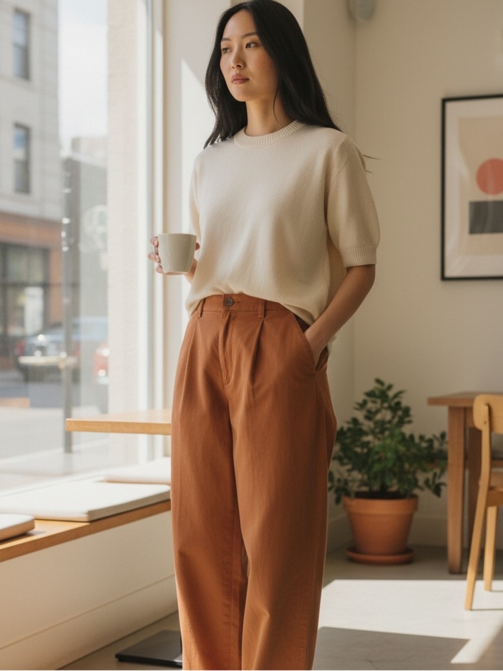 URBAN OUTFITTERS burnt orange pants